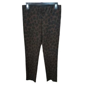 Elliott Lauren Womens Size 8 Brown Black Animal Print Casual Leggings